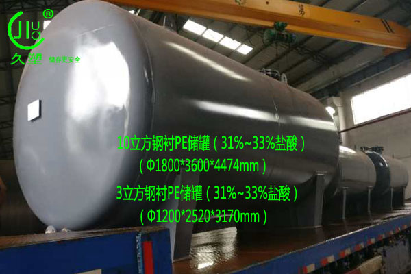 在未來，越來越多的用戶會選擇鋼襯塑鹽酸儲罐